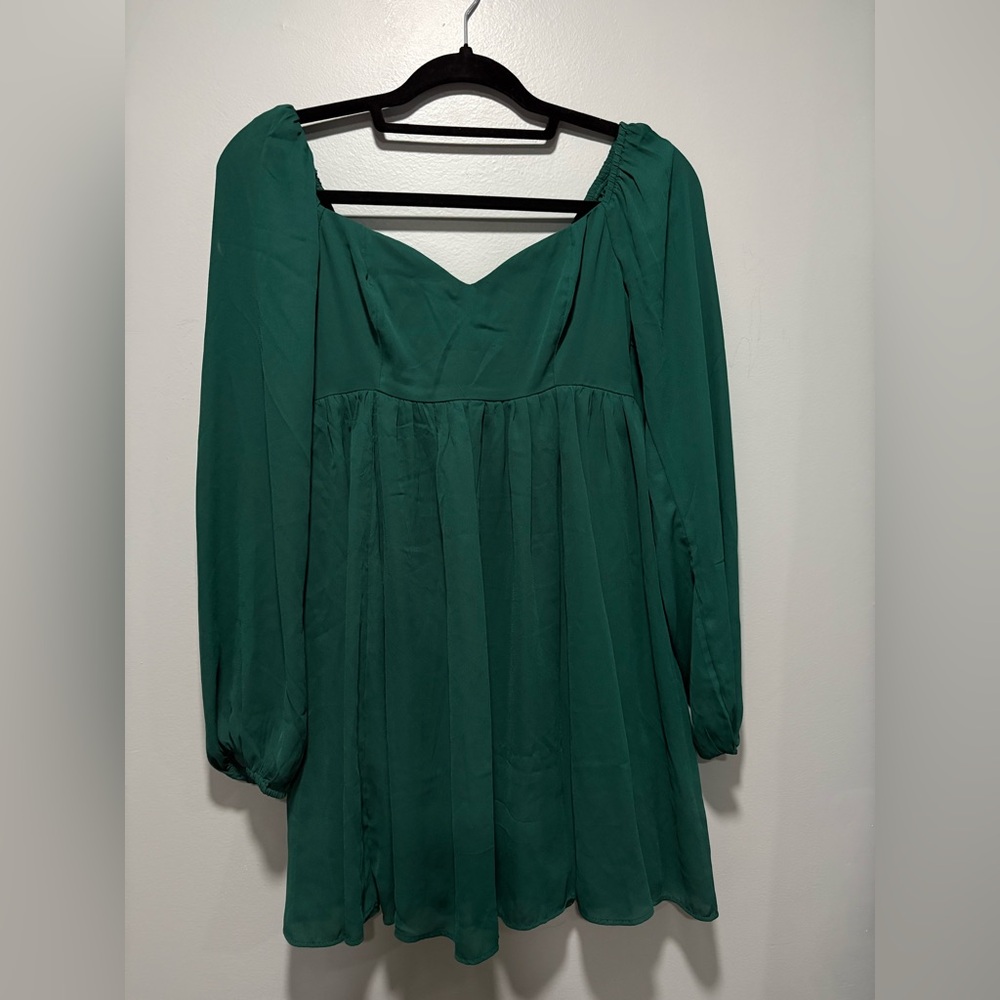Abercrombie & Fitch Green Long Sleeve Sundress
